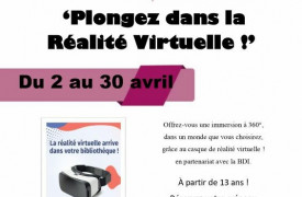 Atelier "Plongez dans la Réalité Virtuelle !"