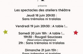 Les spectacles des ateliers thâtre du Moulin à Paroles