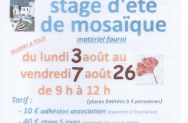 Stage d'été de mosaïque 