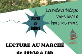 Lecture au marché 