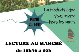 Lecture au marché 